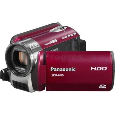 Panasonic SDR-H80EP-R - červená