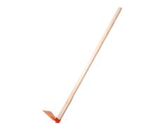 Motyka s násadou 100 cm Rosteto - plochá š. 125 mm - oranžová