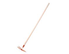 Motyka s násadou 100 cm Rosteto - srdcová 2 hroty - oranžová