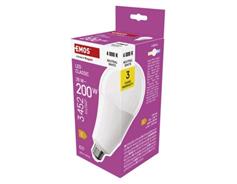 EMOS LED žárovka Classic A95 / E27 / 28 W (200 W) / 3452 lm / neutrální bílá