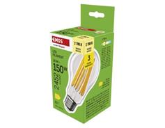 EMOS LED žárovka Filament A70 / E27 / 18 W (150 W) / 2452 lm / teplá bílá