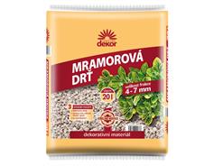 Drť mramorová 20 l- 4-7 mm