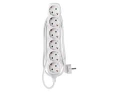 EMOS Prodlužovací kabel 1,4 m / 6 zásuvek / bílý / PVC / 1 mm2