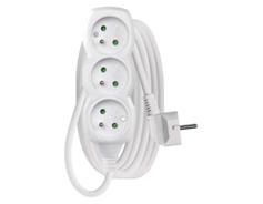 EMOS Prodlužovací kabel 3 m / 3 zásuvky / bílý / PVC / 1,5 mm2