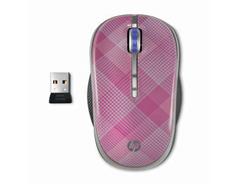 HP bezdrátová 2.4G optická myš - růžová "Raspberry