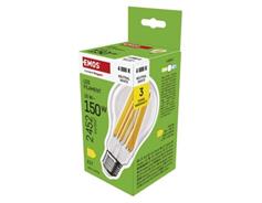 EMOS LED žárovka Filament A70 / E27 / 18 W (150 W) / 2452 lm / neutrální bílá