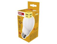 EMOS LED žárovka Basic A60 / E27 / 12,4 W (75 W) / 1055 lm / teplá bílá