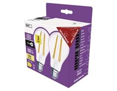 EMOS LED žárovka Filament A60 / E27 / 5,9 W (60 W) / 806 lm / teplá bílá