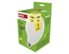 EMOS LED žárovka Filament G125 / E27 / 11 W (100 W) / 1521 lm / teplá bílá