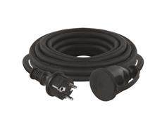 EMOS Venkovní prodlužovací kabel 5 m / 1 zásuvka / černý / guma-neopren / 230 V / 1,5 mm2