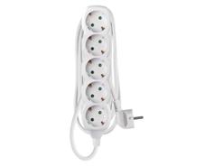 EMOS Prodlužovací kabel 1,5 m / 5 zásuvek / bílý / PVC / 1,5 mm2