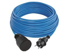 EMOS Počasí odolný prodlužovací kabel 20 m / 1 zásuvka / modrý / PVC / 230 V / 1,5 mm2