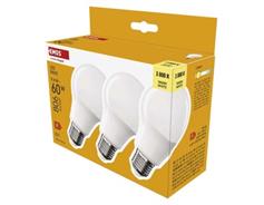 EMOS LED žárovka Basic A60 / E27 / 9,4 W (60 W) / 806 lm / teplá bílá