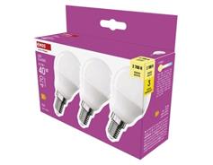 EMOS LED žárovka Classic Mini Globe / E14 / 4,2 W (40 W) / 470 lm / teplá bílá