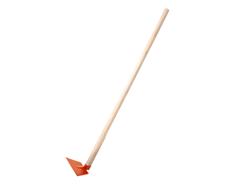Motyka s násadou 100 cm Rosteto - plochá š. 175 mm - oranžová