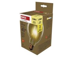 EMOS Lighting LED žárovka Vintage G95 / E27 / 4,5 W (40 W) / 420 lm / teplá bílá