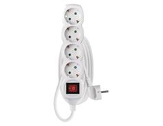 EMOS Prodlužovací kabel 1,4 m / 4 zásuvky / bílý / PVC / 1 mm2