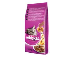 WHISKAS granule s hovězím masem 14kg