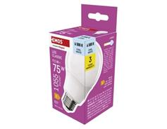 EMOS LED žárovka Classic A60 / E27 / 9,5 W (75 W) / 1055 lm / studená bílá