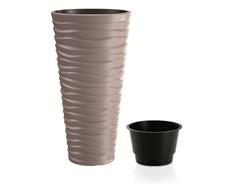 Prosperplast Květináč Prosperplast SAND SLIM mocca 34,9 cm 