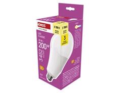 EMOS LED žárovka Classic A95 / E27 / 28 W (200 W) / 3452 lm / teplá bílá