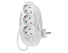 EMOS Prodlužovací kabel 3 m / 3 zásuvky / bílý / PVC / 1,5 mm2