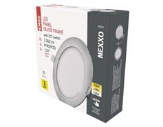 EMOS LED vestavné svítidlo NEXXO, kruhové, stříbrné, 12,5W, se změnou CCT