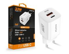 ALI CN GaN 33W, USB-C+USB, bílá CHPD0020