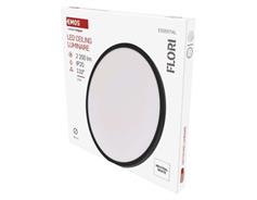EMOS LED přisazené svítidlo FLORI kruhové, černé, 22W, neutrální bílá