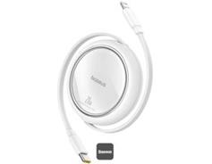 Baseus Navíjecí kabel USB-C/Lightn. 1m 20W bílý