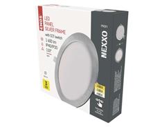 EMOS LED vestavné svítidlo NEXXO, kruhové, stříbrné, 18W, se změnou CCT