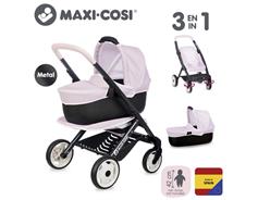 Smoby Hračka Smoby kombinovaný kočárek Maxi Cosi pro panenky světle růžový