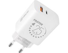 OBAL:ME Nabíječka USB-A+USB-C 25W White 
