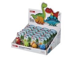 EMOS LED klíčenka – dinosauři se zvukem na LR54, 24 ks, display box