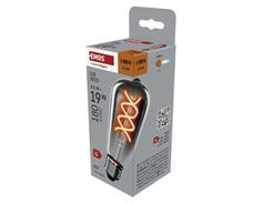 EMOS LED žárovka DECO SMOKED ST64 / E27 / 4,5 W (19 W) / 180 lm / flame