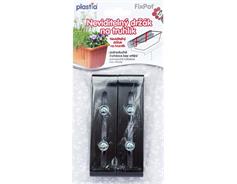 Držák truhlíku parapet - Fixpot kovový čokoládový (2ks)