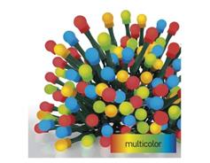 EMOS LED vánoční cherry řetěz – kuličky, 30 m, venkovní i vnitřní, multicolor, časovač
