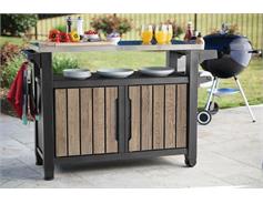 Keter Grilovací stolek Keter UNITY XL 207 l Ashwood