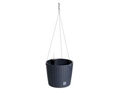 Prosperplast Květináč Prosperplast RATO ROUND W 25,6 cm závěsný antracit 