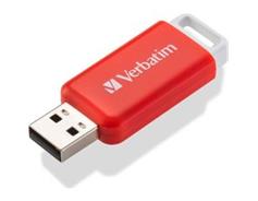 VERBATIM 16GB USB Flash 2.0 DataBar Red 