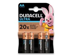 Duracell Alkalické baterie Ultra 4 ks, AA