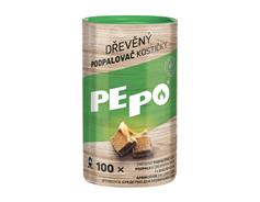PE-PO podpalovač dřevěný kostičky - 100 ks