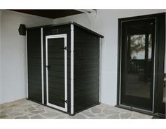 Keter Zahradní domek Keter Essential 6 x 4 tmavě šedý / bílý, s podlahou