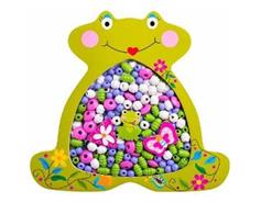 Woody 102190212 Navlékací korálky-Žabka 