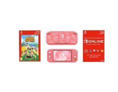 NINTENDO Switch Lite Coral+ACNH bundle+NSO 12M NT