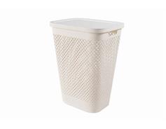 Curver Koš na prádlo Curver Pure 55 l krémový s víkem