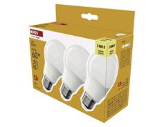 EMOS LED žárovka Basic A60 / E27 / 8,8 W (60 W) / 806 lm / teplá bílá