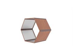 G21 Přístřešek na dřevo G21 HEX 53 - 92 x 60 cm, hnědý