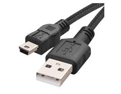 EMOS Nabíjecí a datový kabel USB-A 2.0 / mini USB-B 2.0, 2 m, černý
