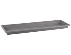 Miska pod truhlík Myra - kamenná šedá 80 cm